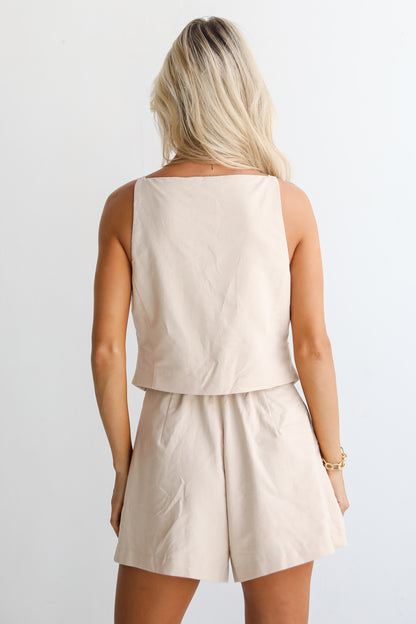 Cutest Duet Sleeveless Vest Romper