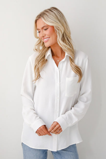 Perfected Sophistication Button-Up Blouse