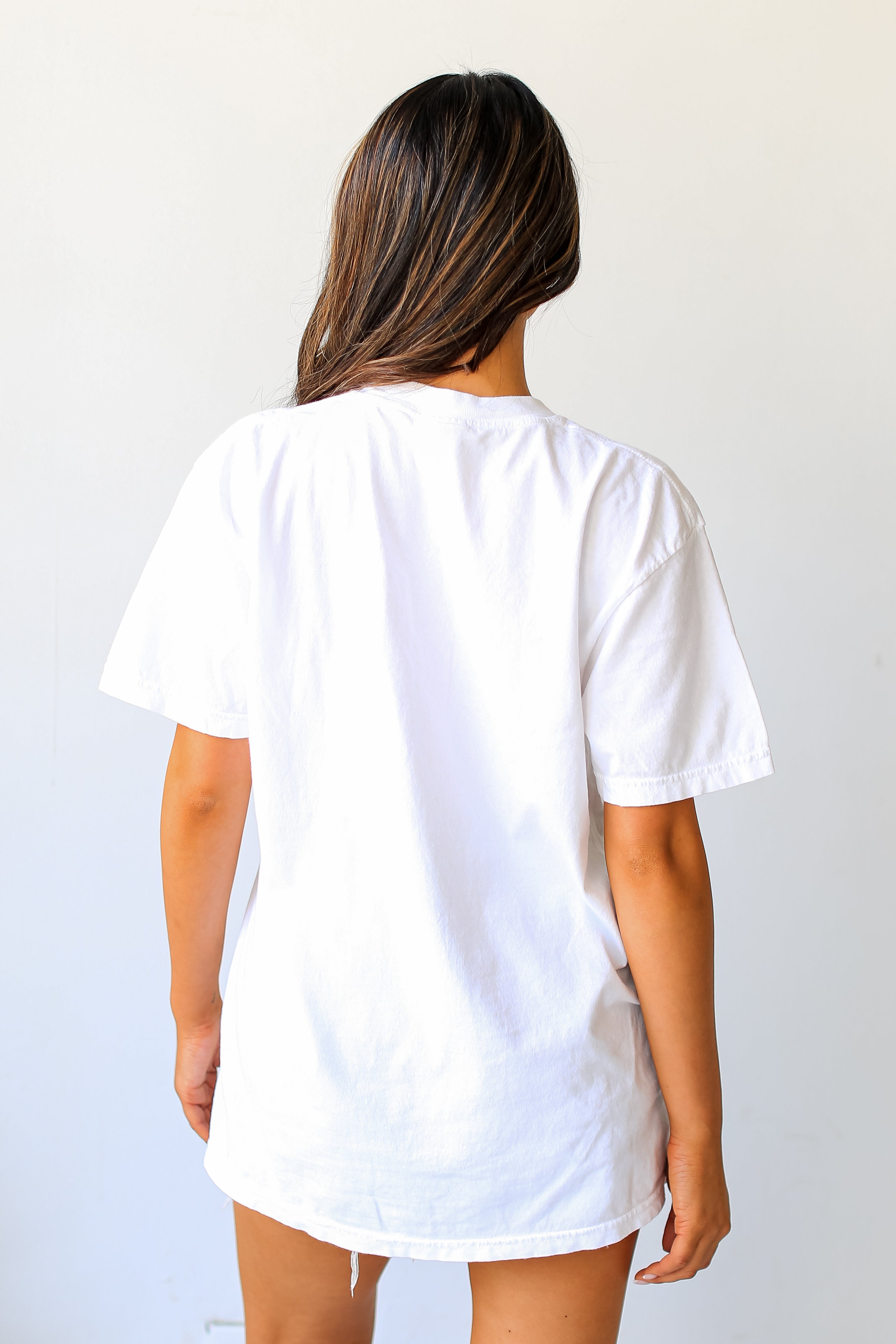 White Chop Chop Tee back view