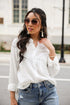 White Linen Blouse