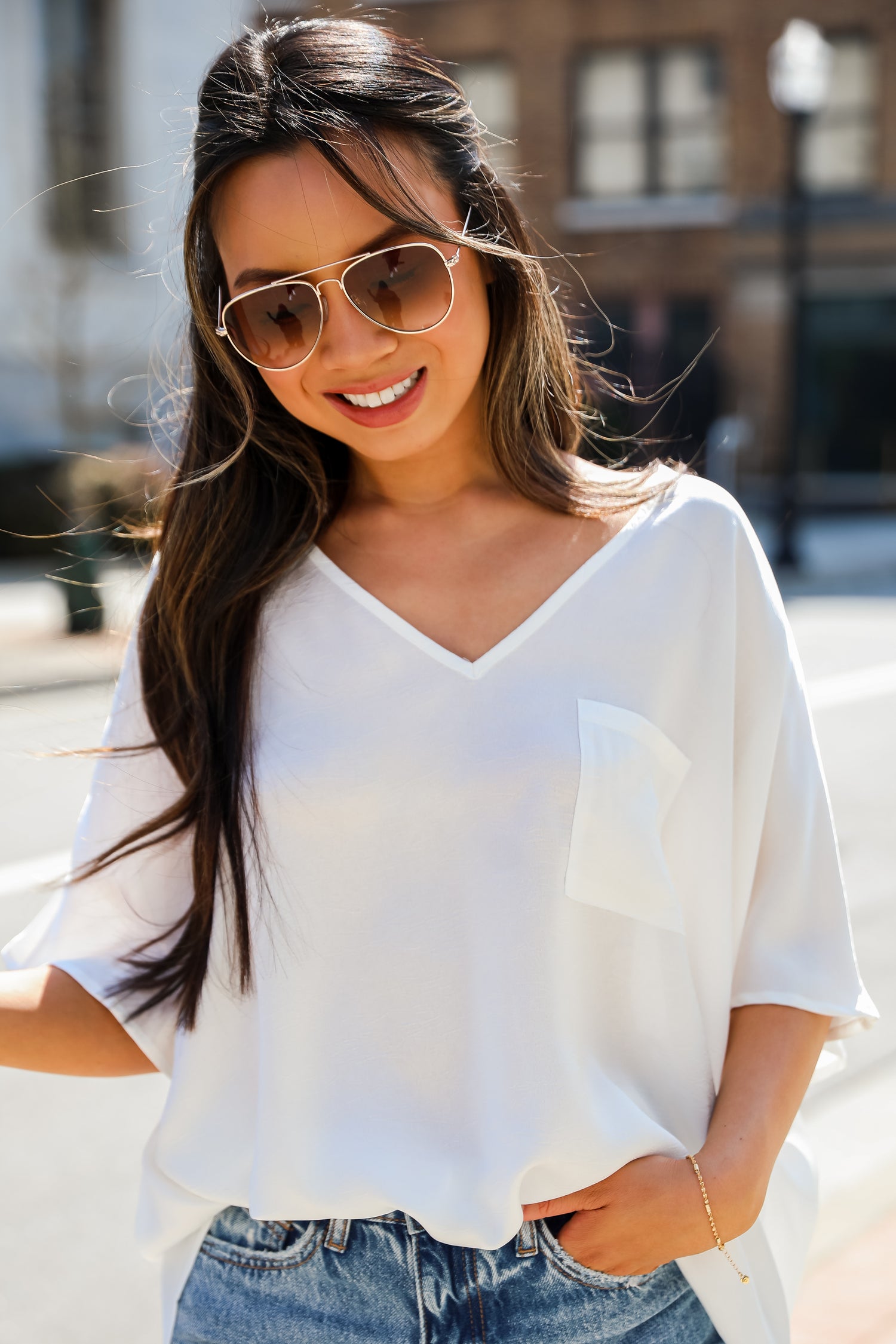 white blouse