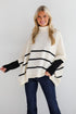 Sweetest Joy Oversized Striped Turtleneck Sweater