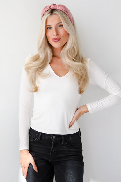 Brianna Everyday V-Neck Top