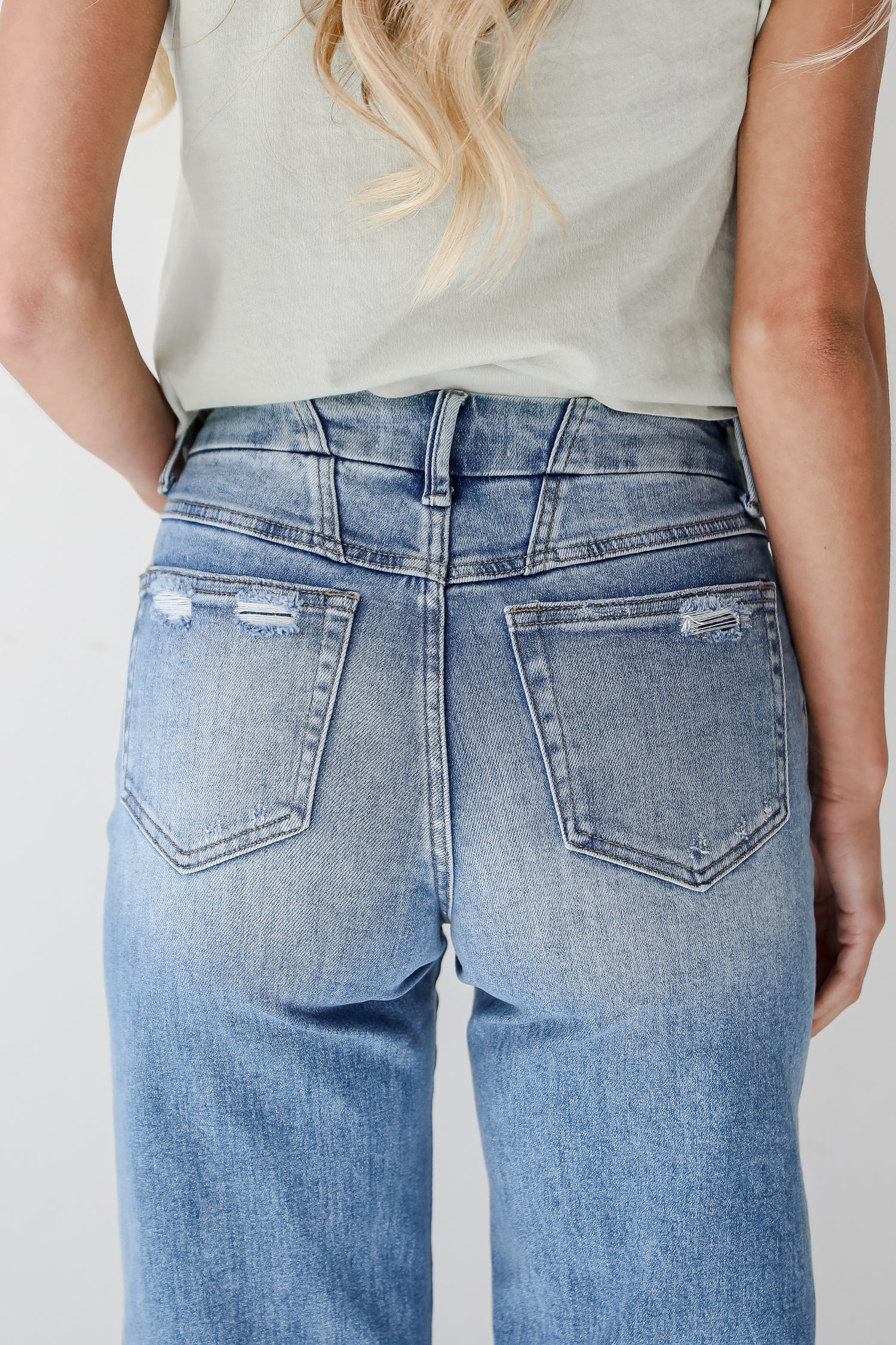 high waisted jeans