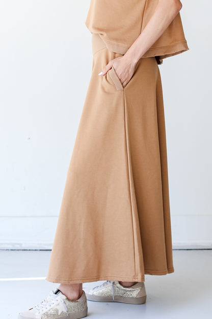 mocha Wide Leg Pants side view