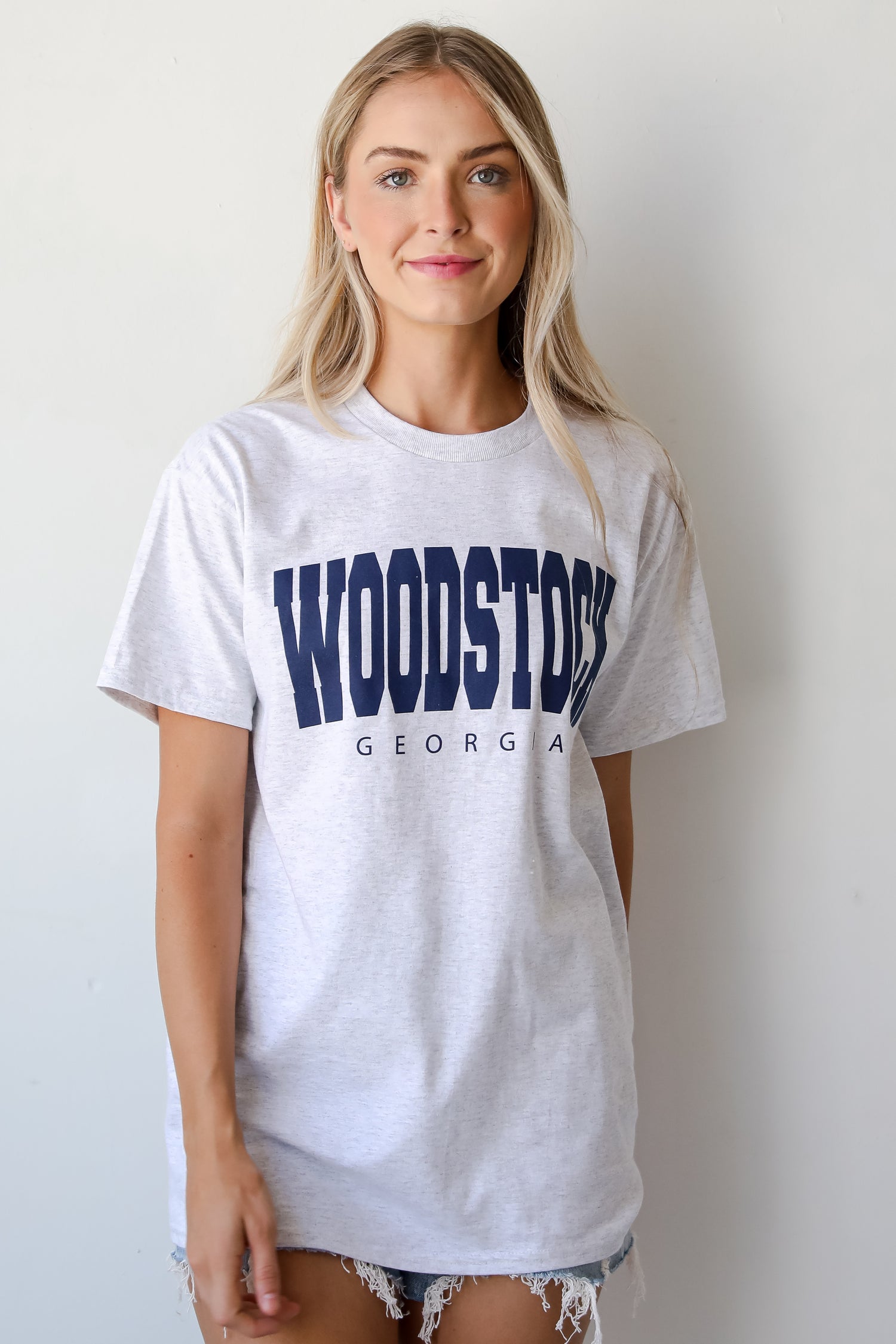 Heather Grey Woodstock Georgia Tee