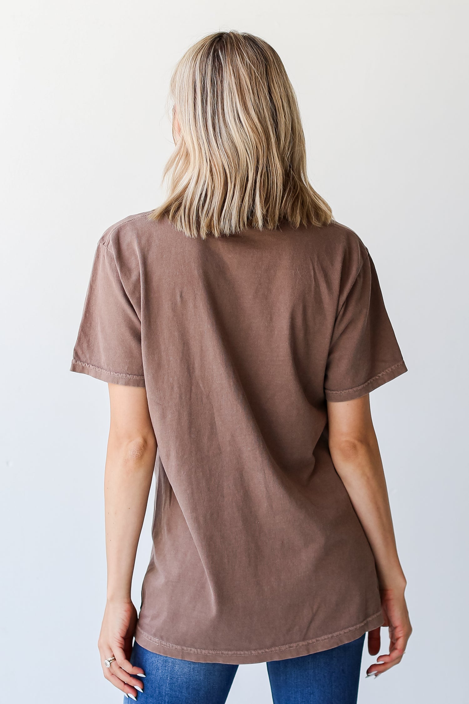 Brown Woodstock Georgia Tee back view