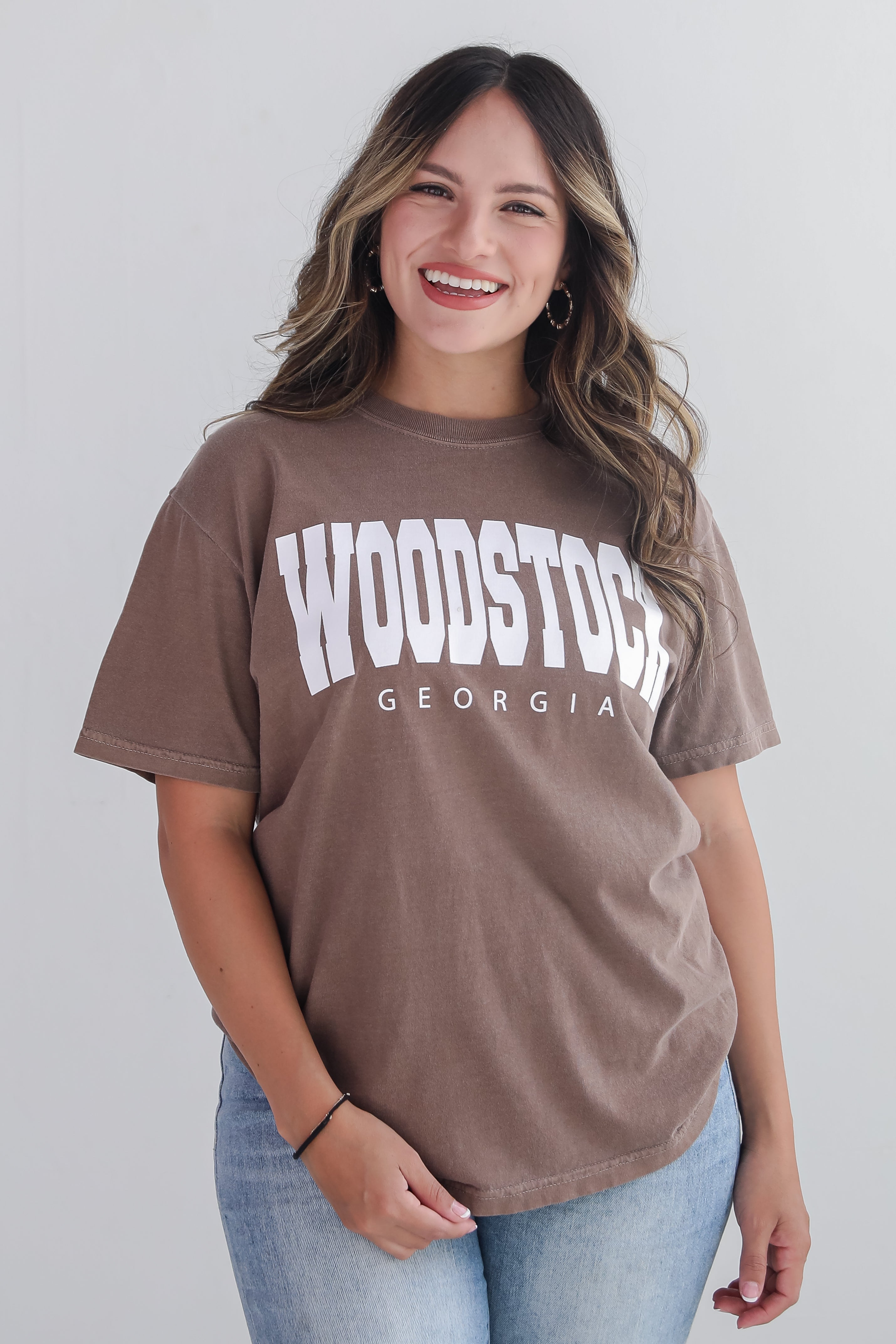 Brown Woodstock Georgia Tee