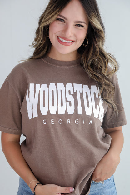 Brown Woodstock Georgia Tee