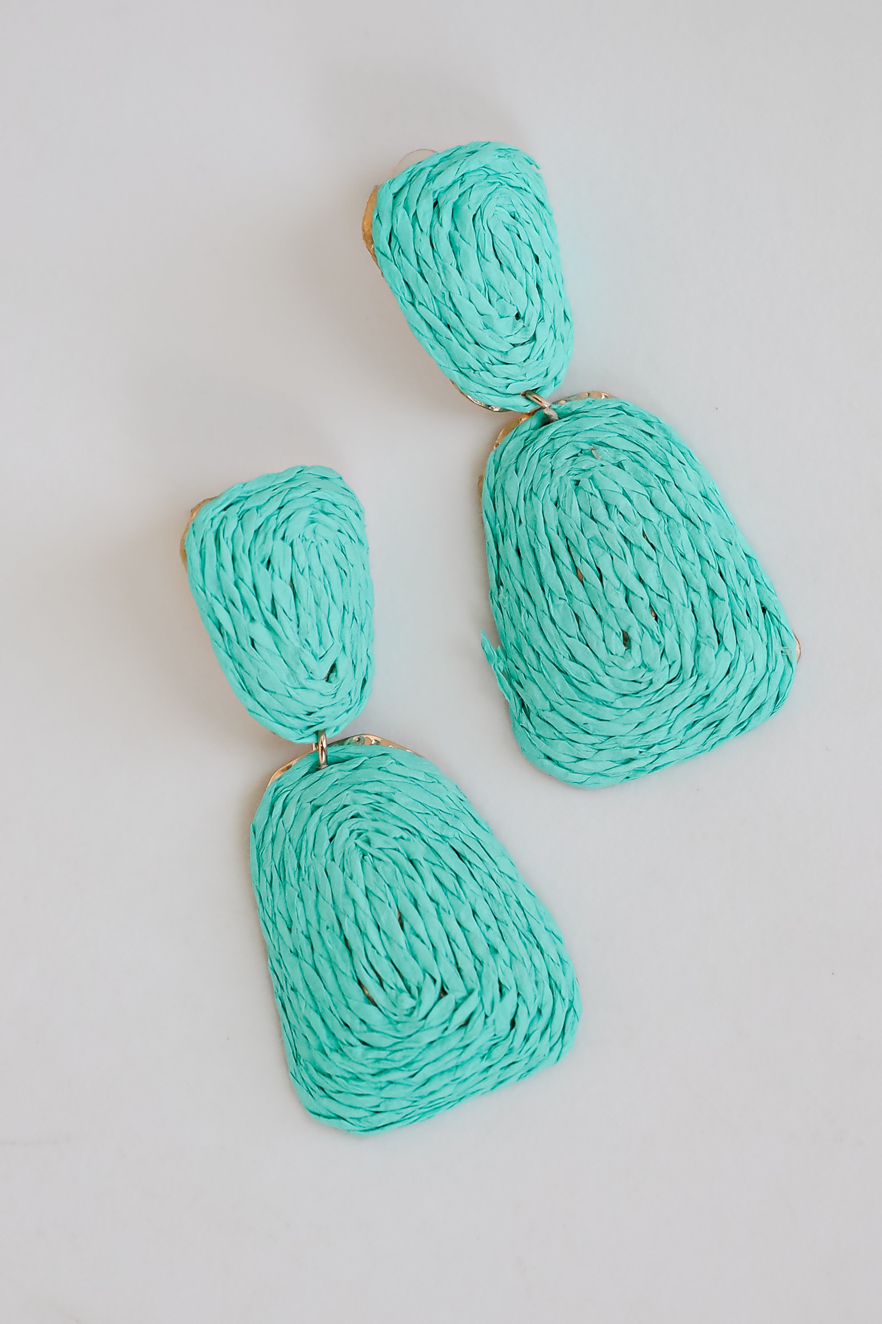 Straw Statement Earrings