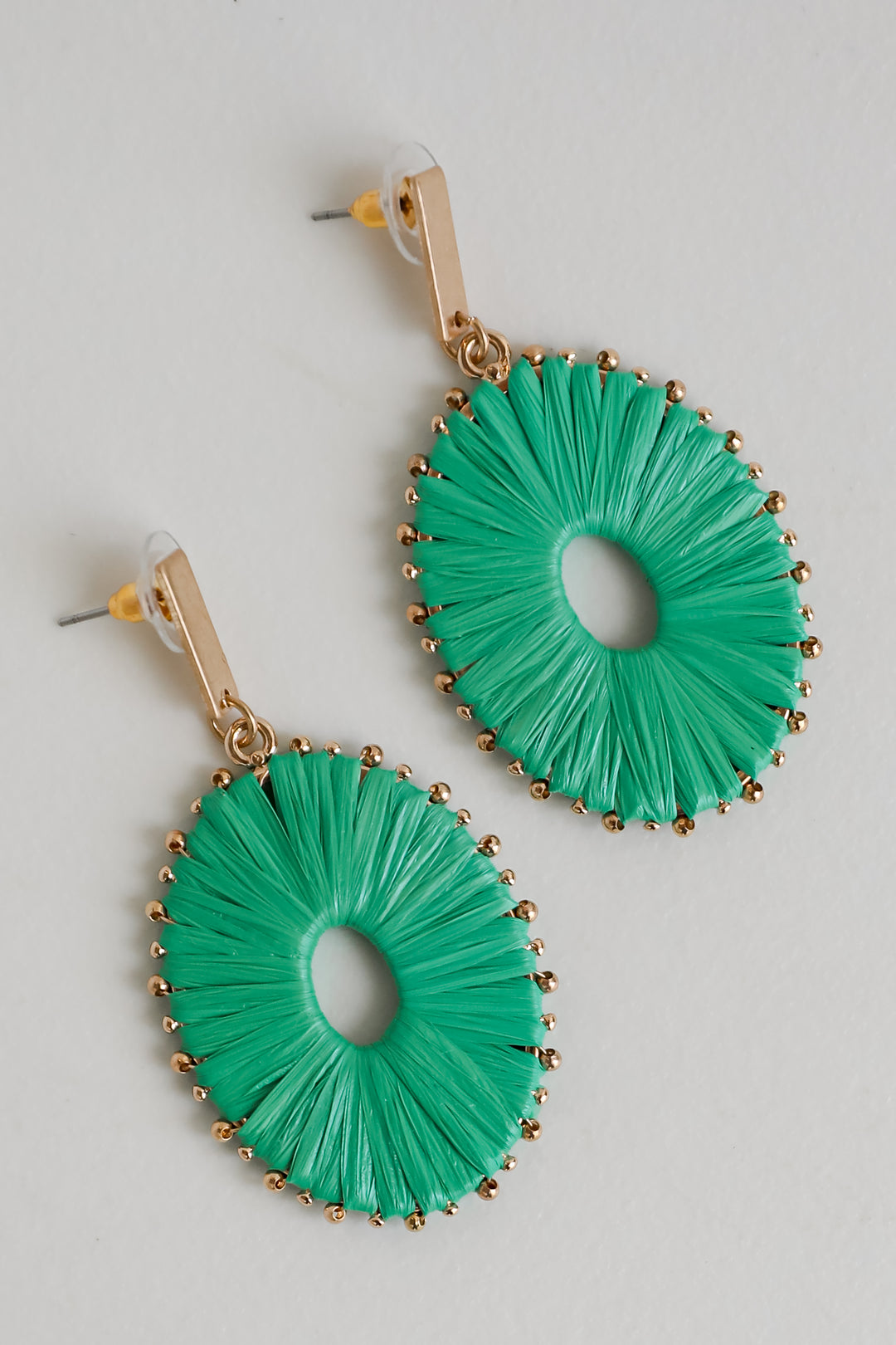 Aspen Straw Statement Earrings