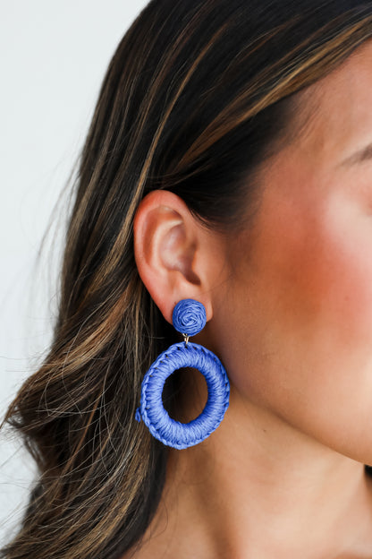 Phoebe Straw Statement Earrings