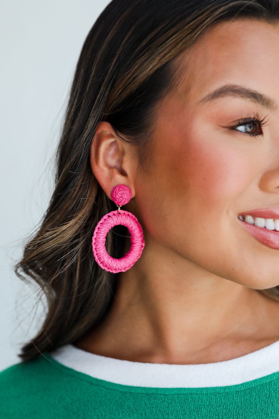 Phoebe Straw Statement Earrings