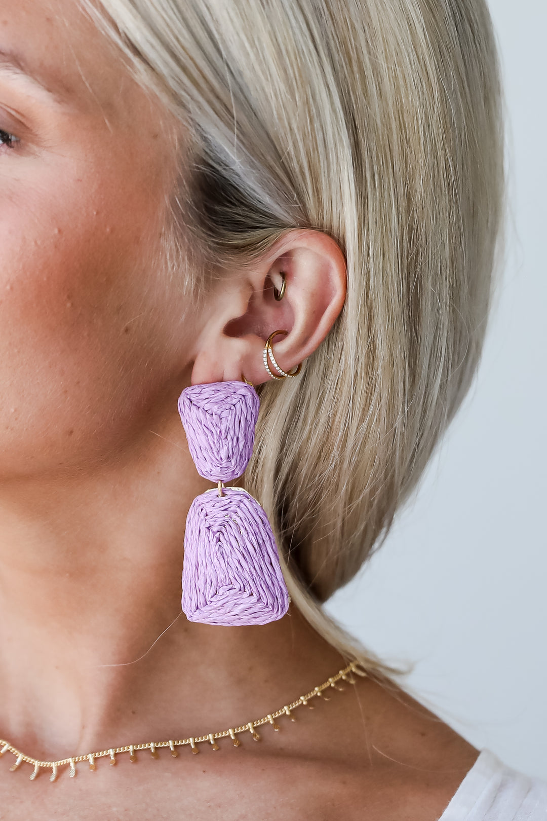 Straw Statement Earrings