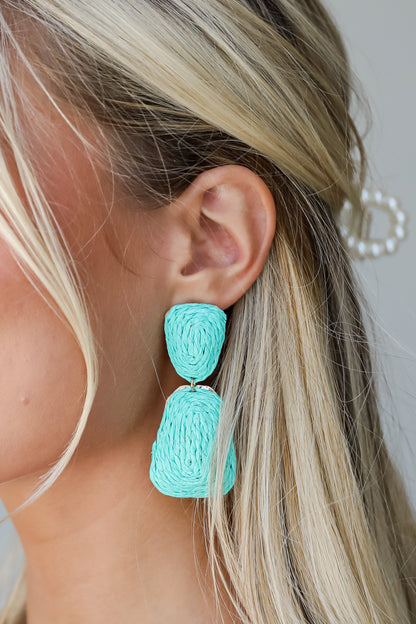 Straw Statement Earrings