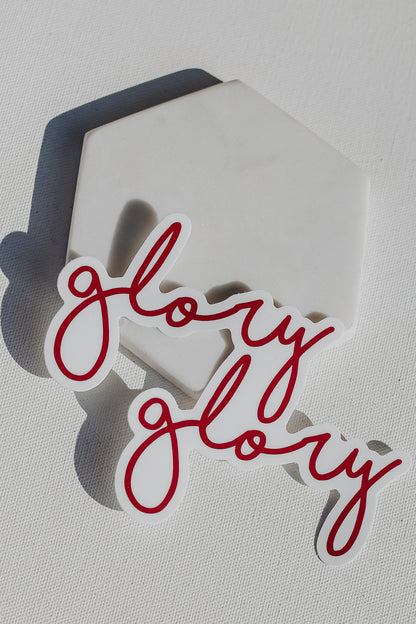 Large Glory Glory Sticker