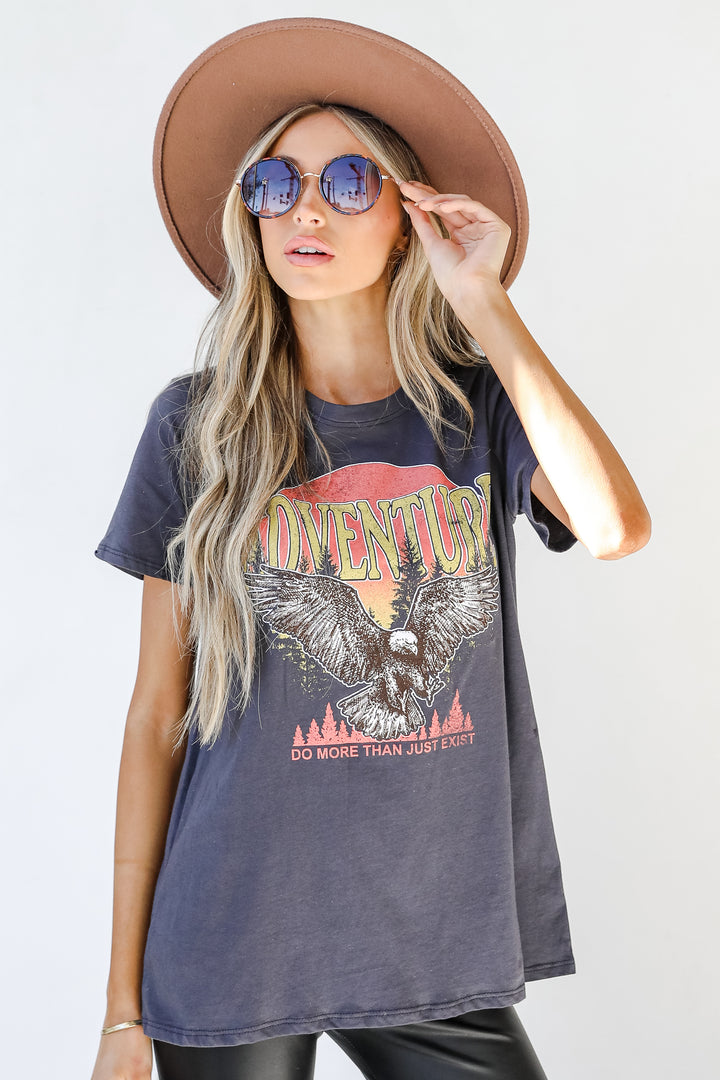 Adventure Graphic Tee on model