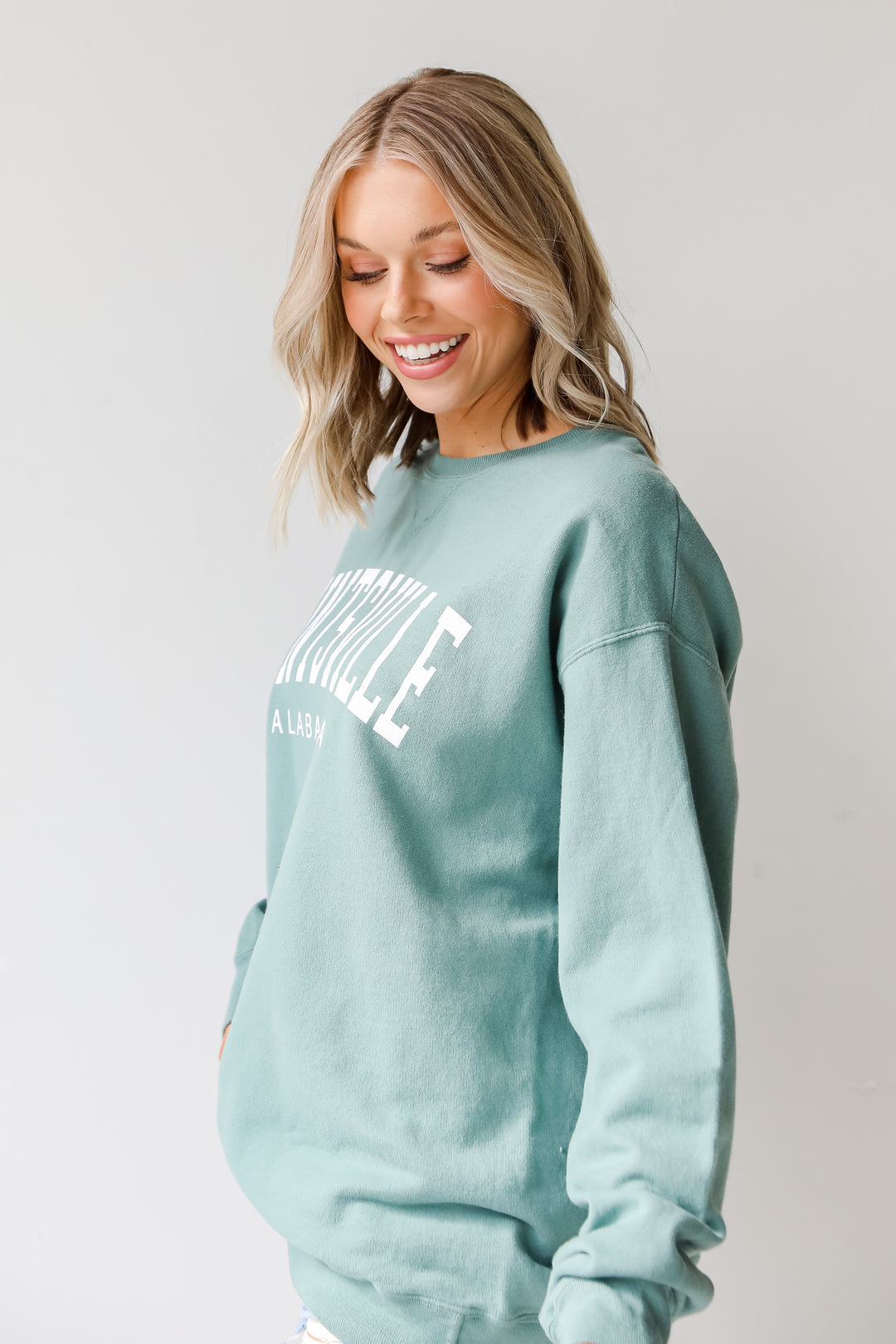 Seafoam Huntsville Alabama Pullover side view