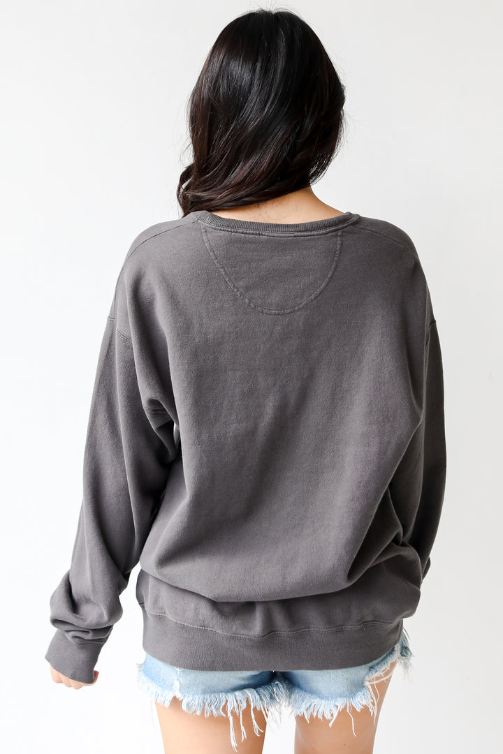 Charcoal Huntsville Alabama Pullover back view