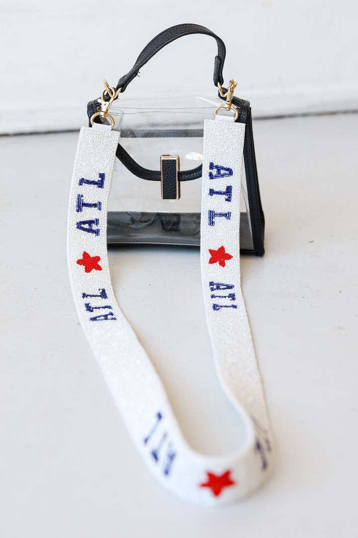 ATL Star Beaded Purse Strap flat lay