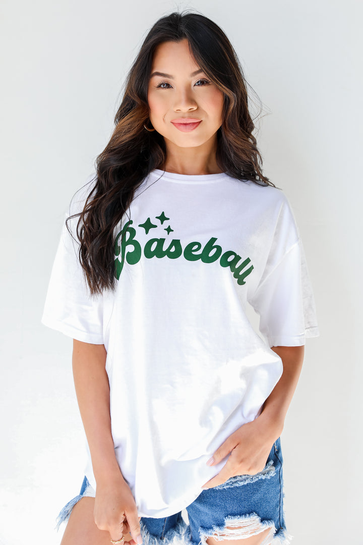 Green Baseball Tee front view