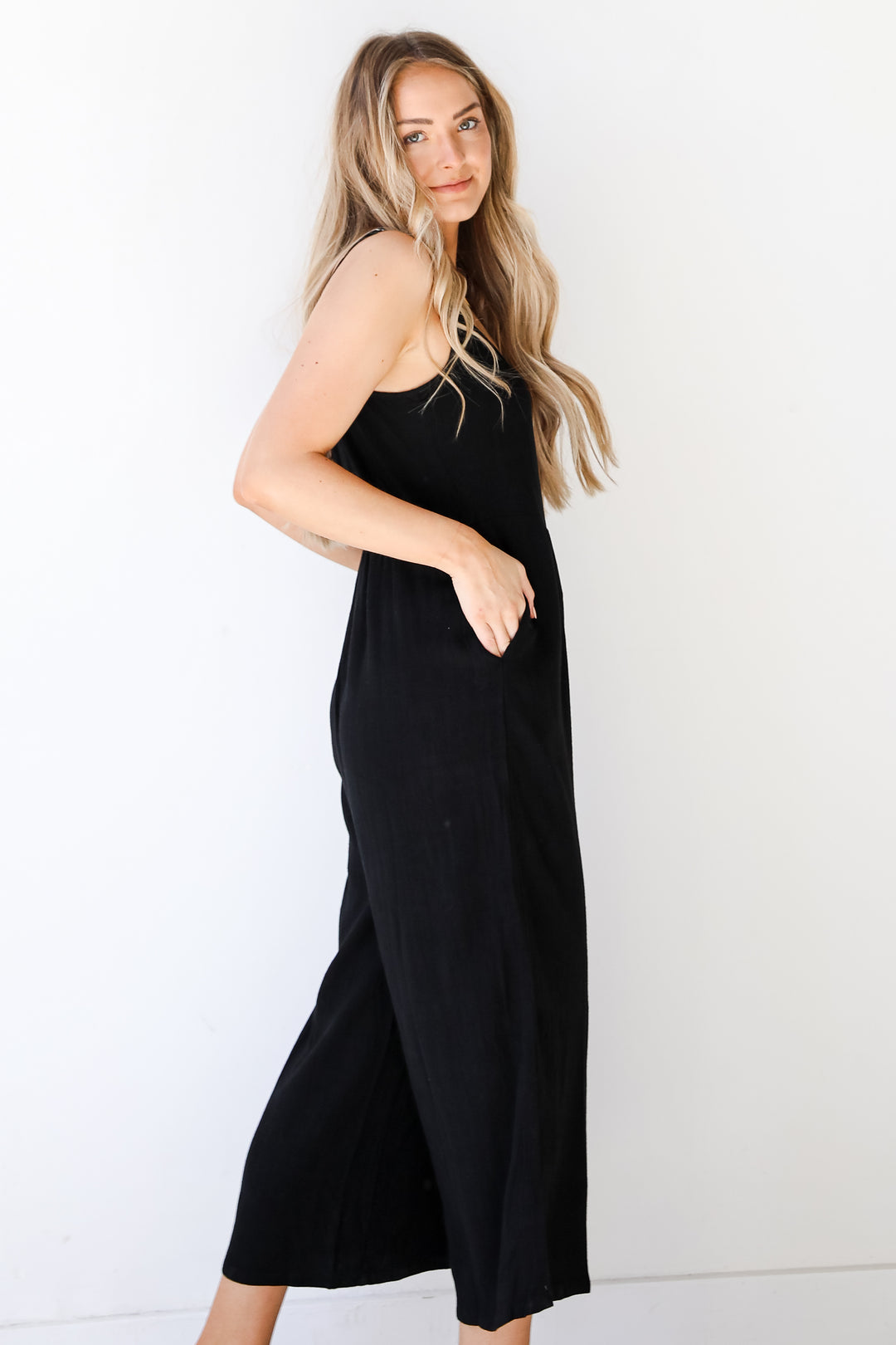 Linen Jumpsuit side view