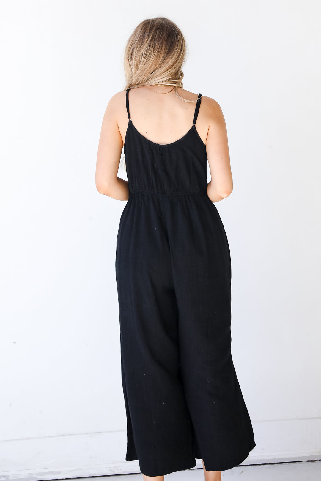 Linen Jumpsuit back view