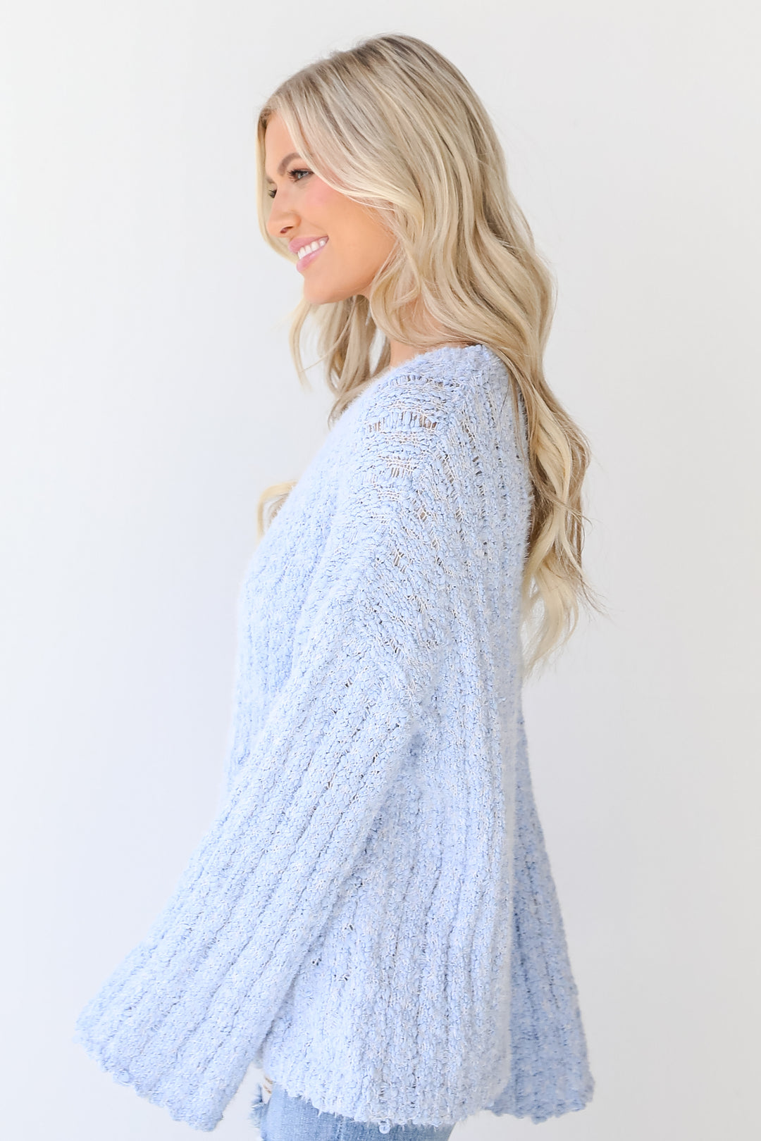 Eyelash Knit Sweater side view