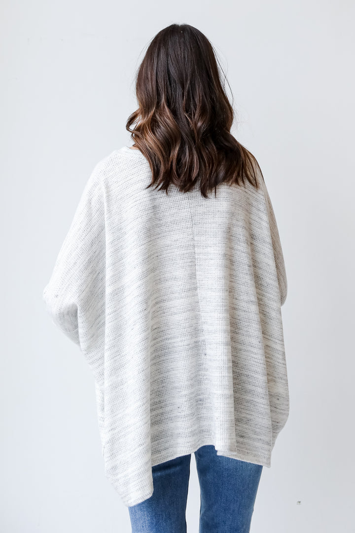 Brushed Knit Top back view