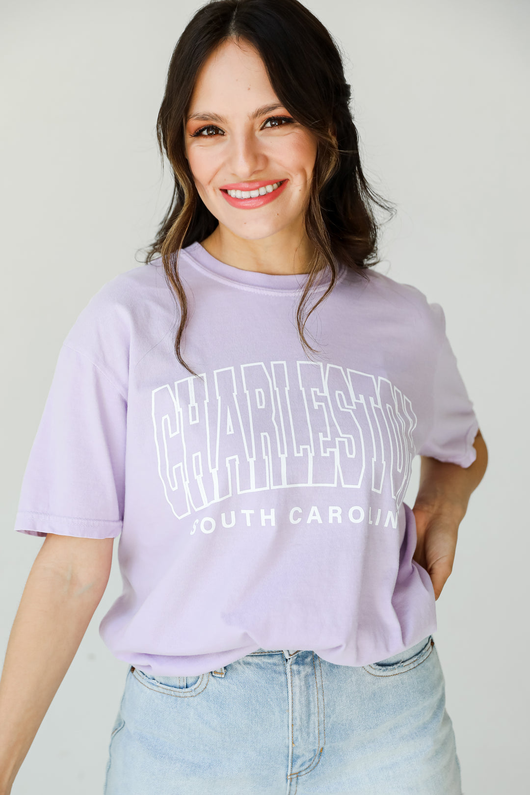 Lavender Charleston South Carolina Tee