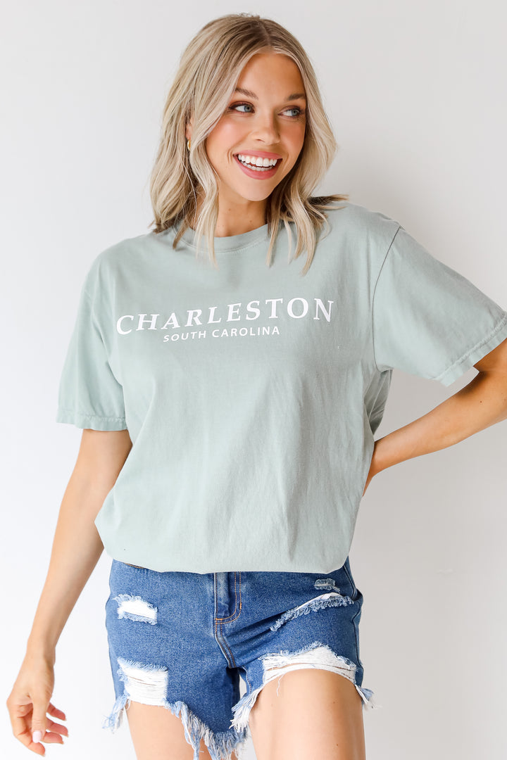 Sage Charleston South Carolina Tee front view