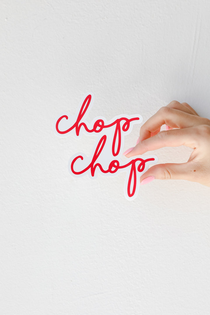 Large Chop Chop Script Sticker from dress up