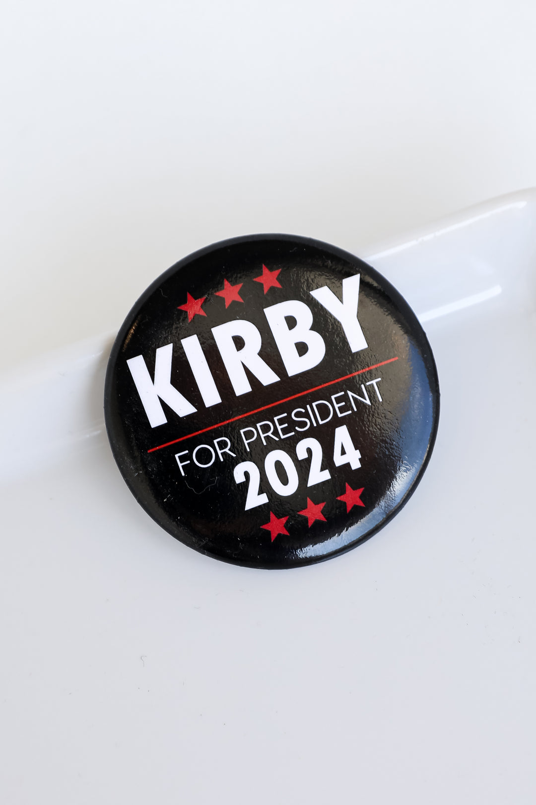 black Kirby For President Button