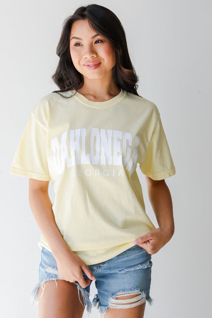 Yellow Dahlonega Georgia Tee from dress up