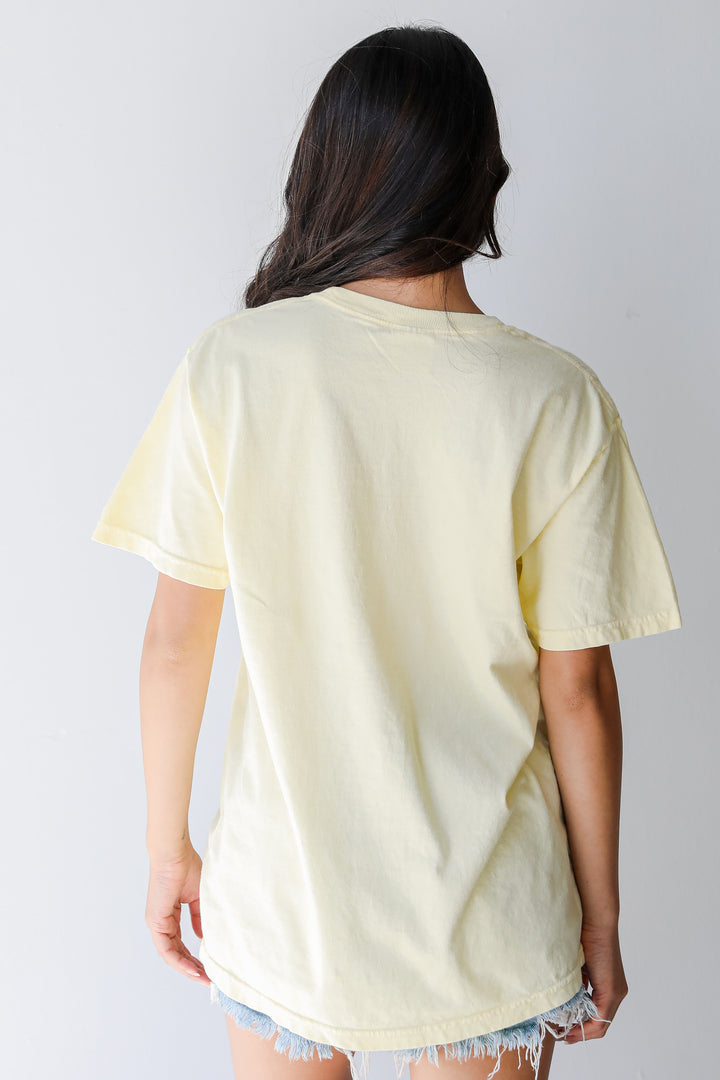 Yellow Dahlonega Georgia Tee back view