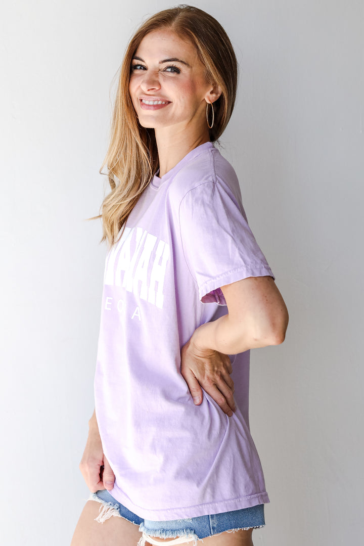 Lavender Savannah Georgia Tee side view