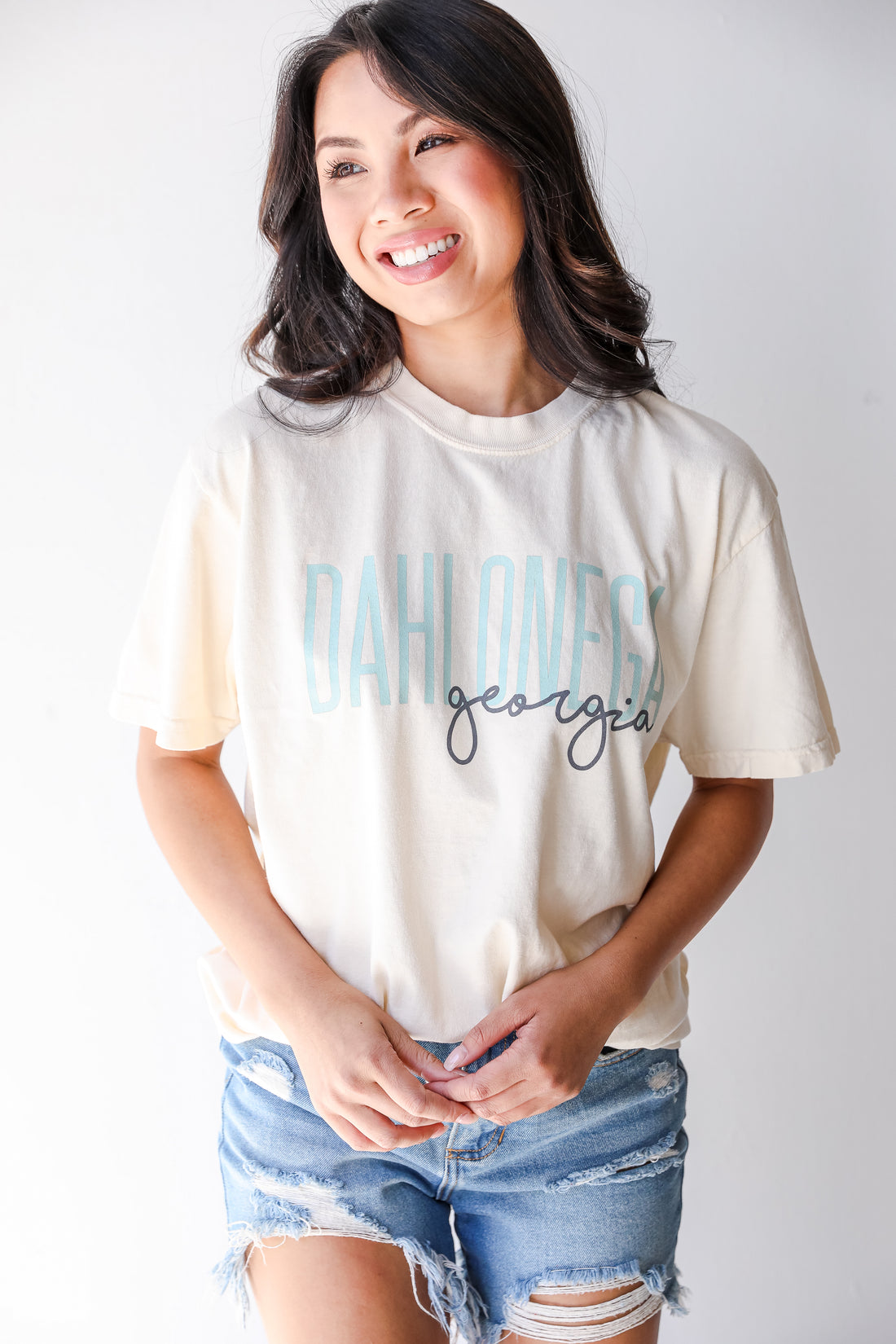 Ivory Dahlonega Georgia Script Tee from dress up