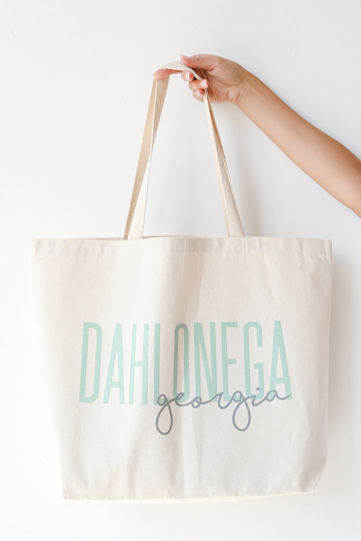 Dahlonega Georgia Script Large Tote Bag from dress up