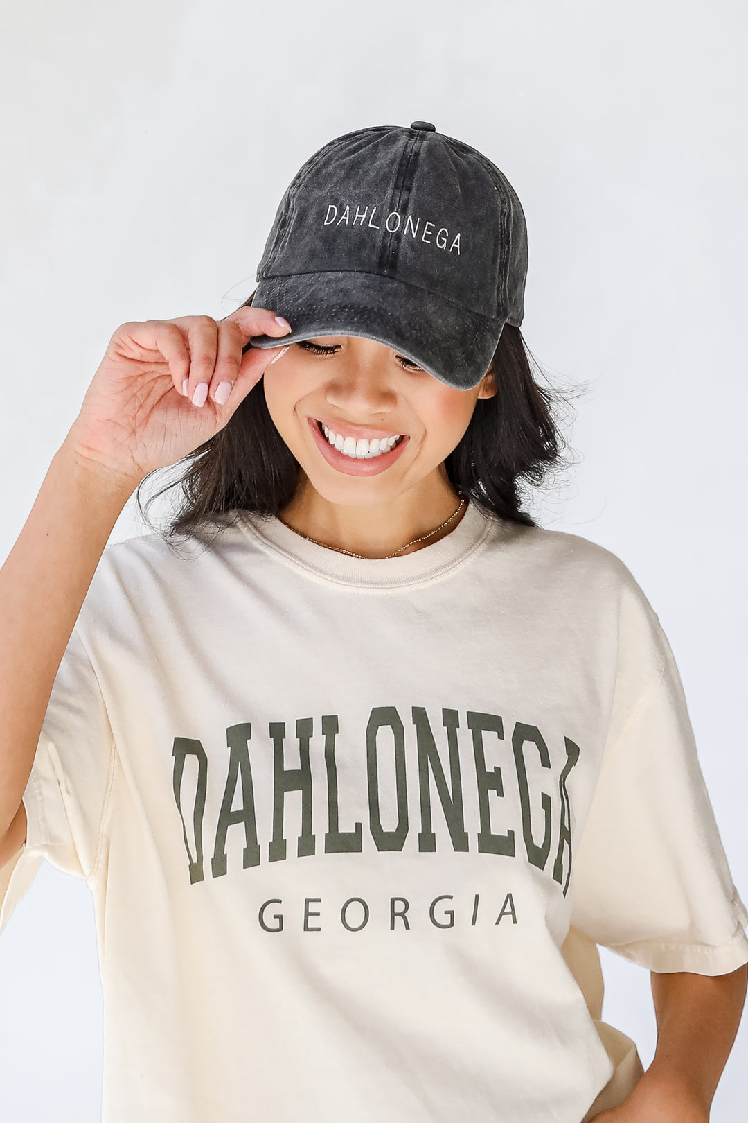 Dahlonega Embroidered Hat in black