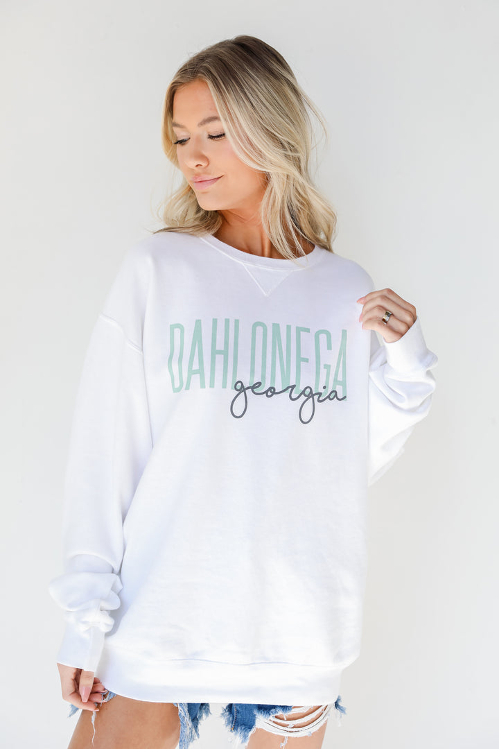 Dahlonega Georgia Script Pullover front view