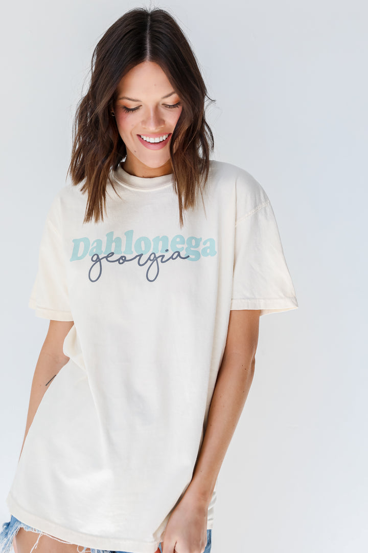 Dahlonega Georgia Script Tee on model