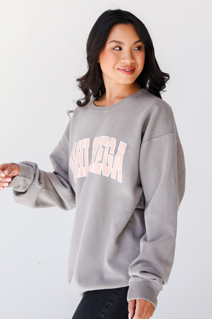 Grey Dahlonega Pullover side view