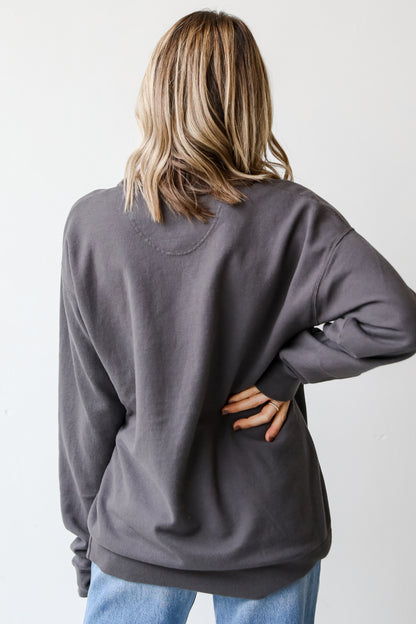 Charcoal Dahlonega Georgia Pullover back view