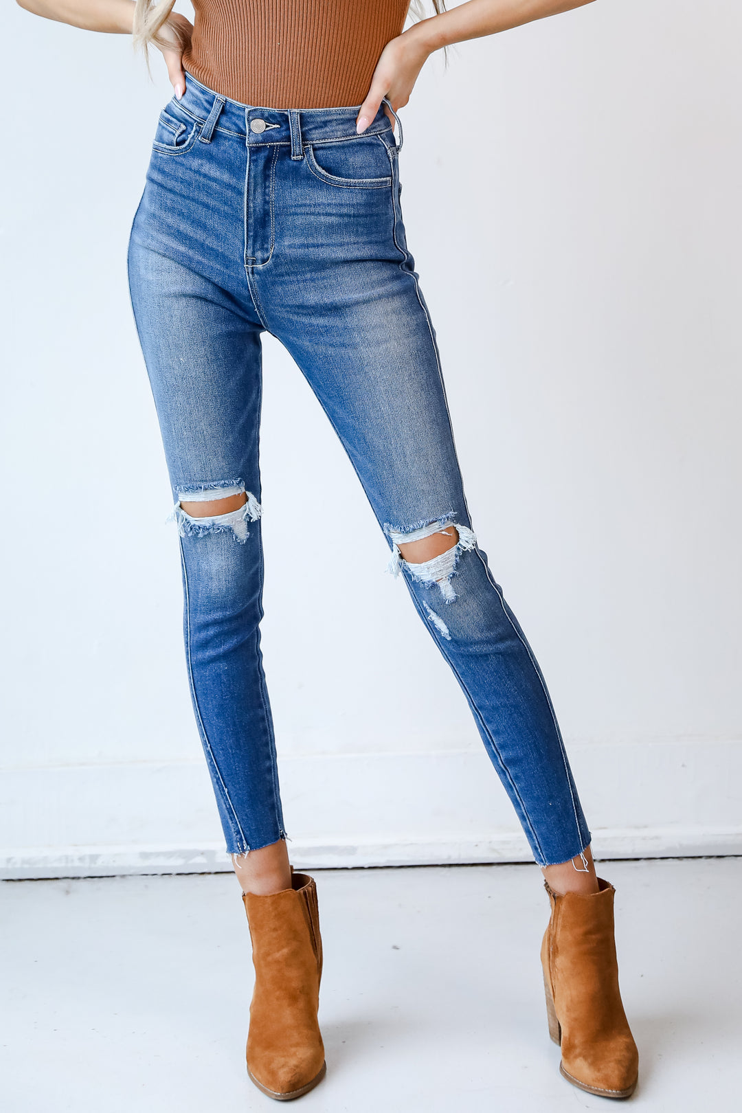 Distressed Skinny Jeans