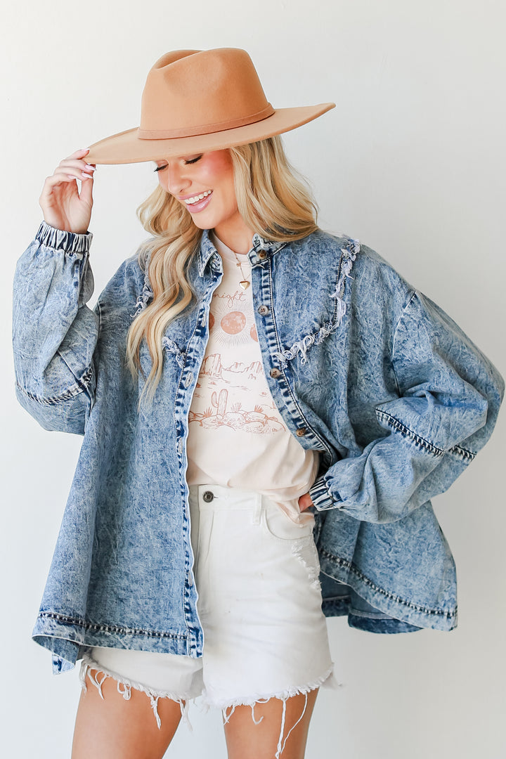 Frayed Denim Jacket