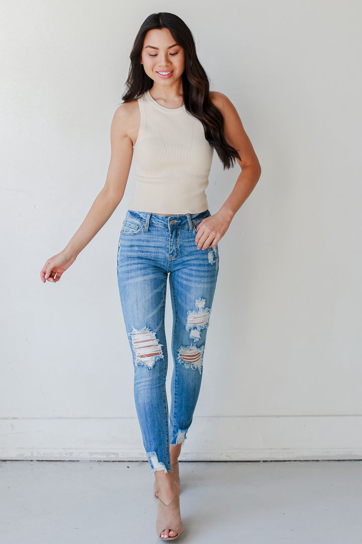 Distressed Skinny Jeans from dress up