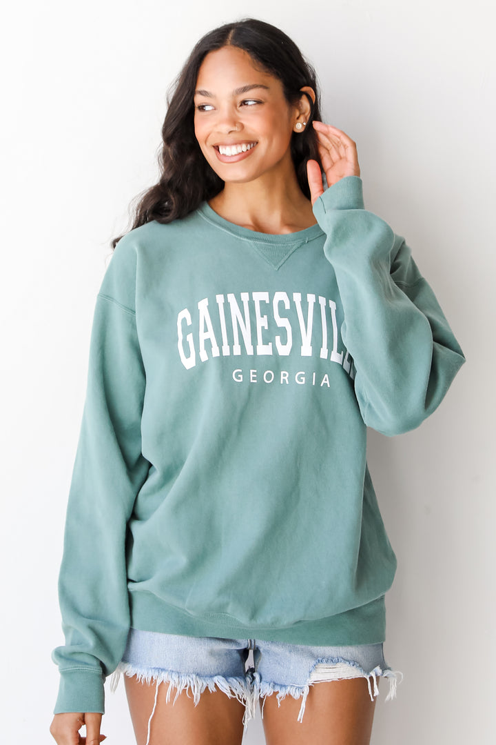 Seafoam Gainesville Georgia Pullover front view