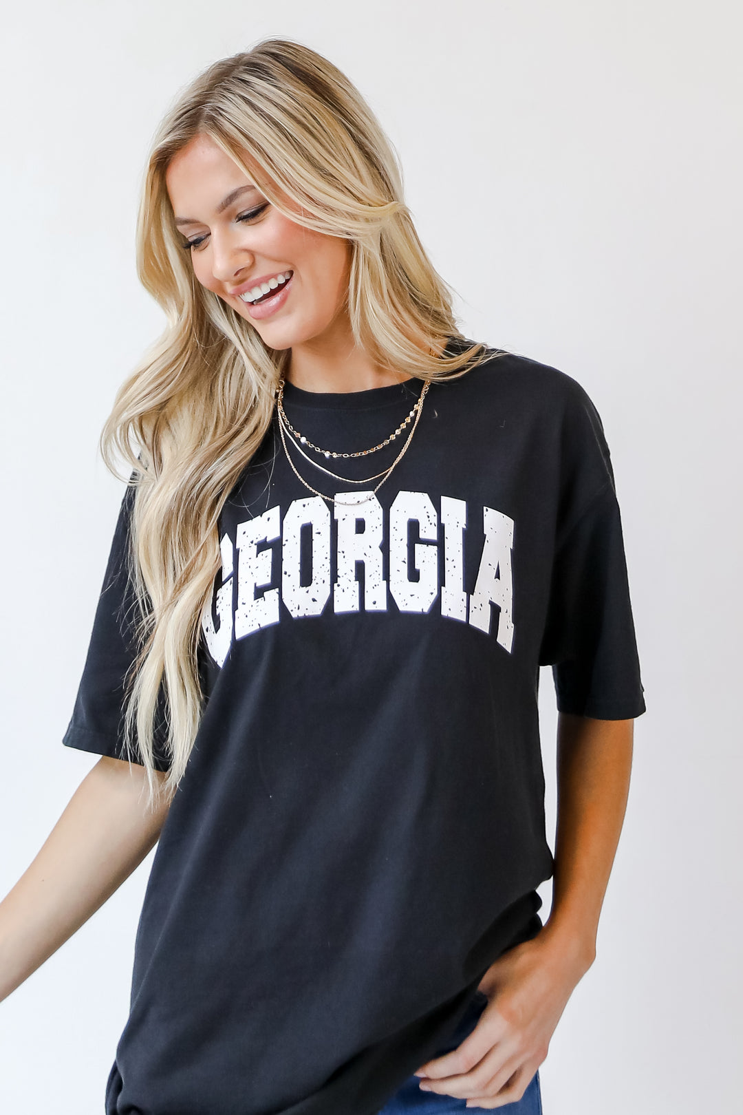 Georgia Tee in black