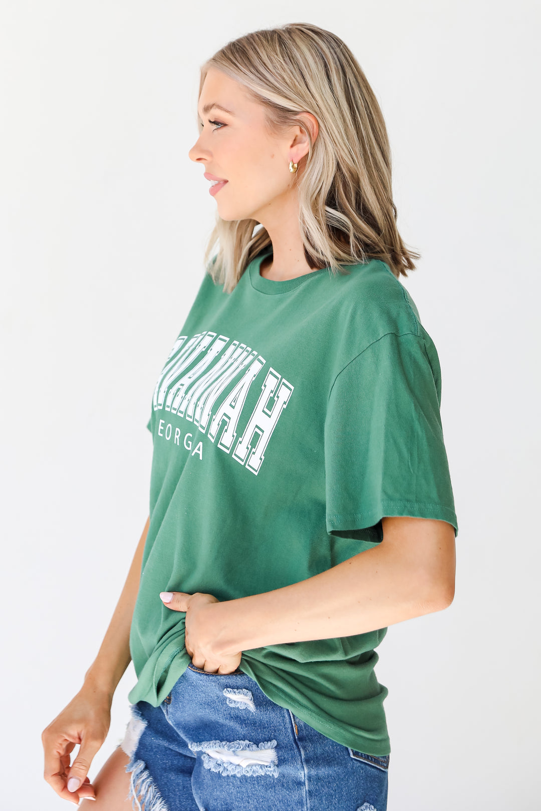 Green Savannah Georgia Tee side view