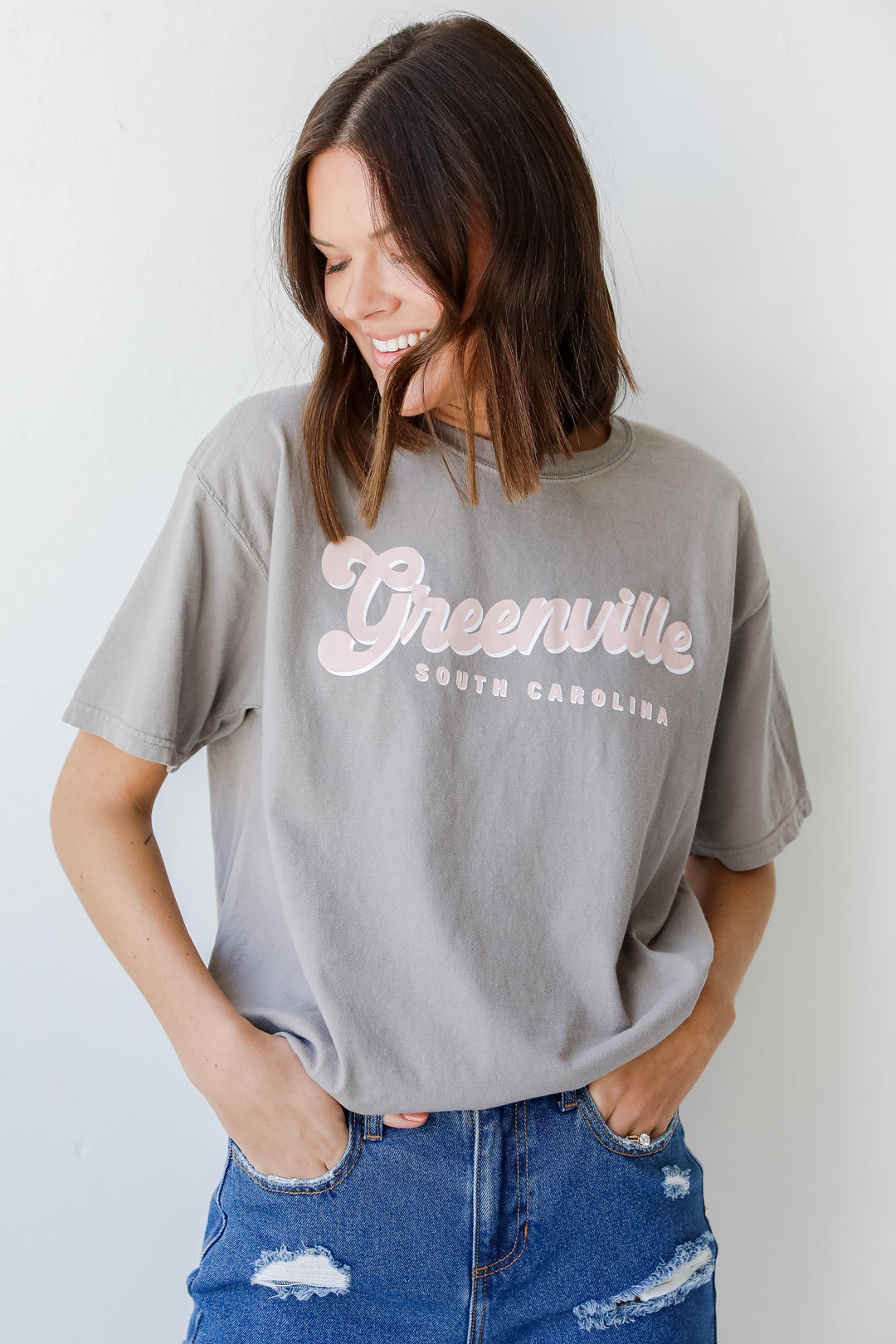 Grey Greenville South Carolina Tee